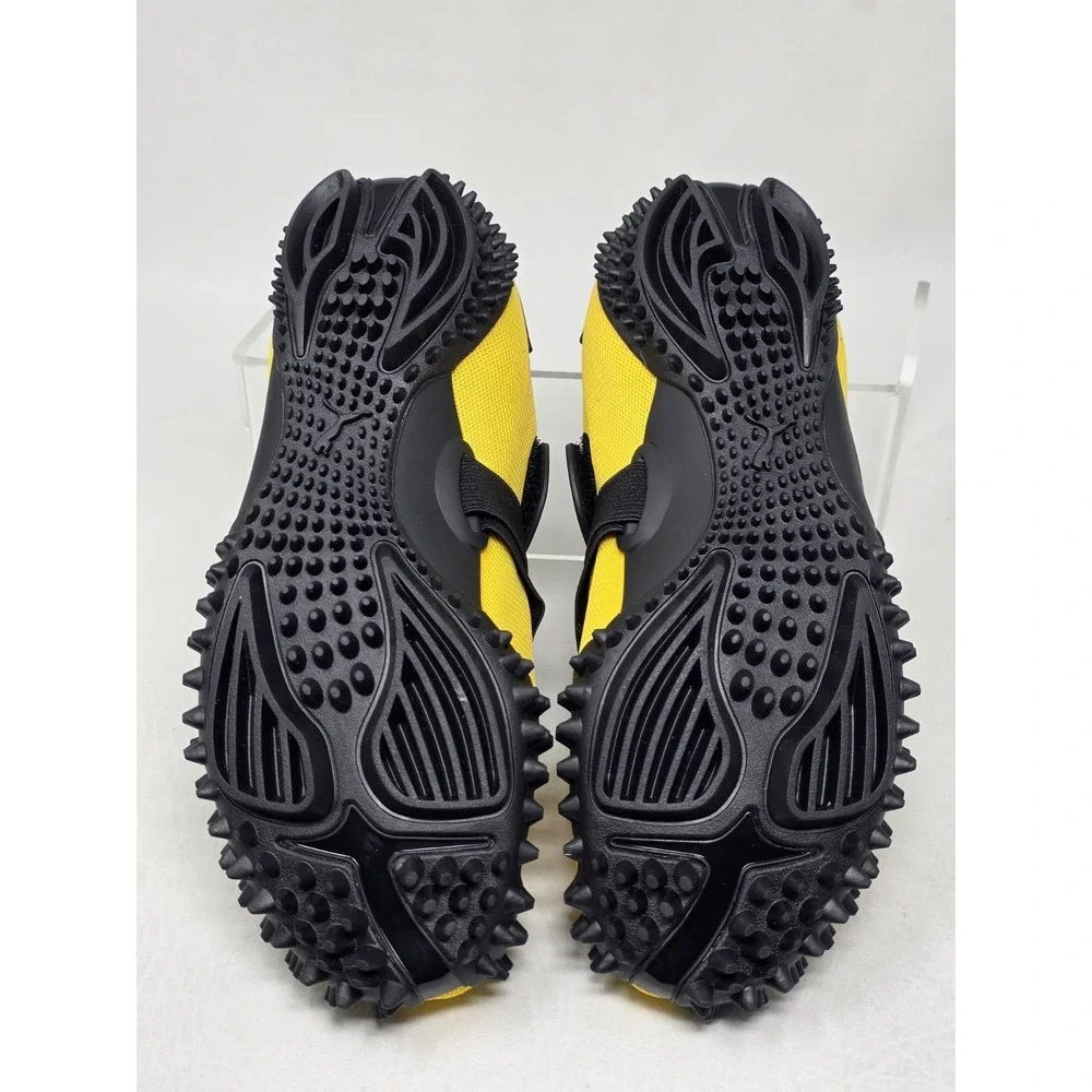 PUMA Yellow/Black Strap Low Top Athletic Sneakers Youth Size 5.5 403729-06 New